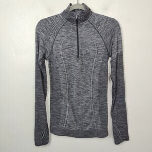 lululemon athletica swiftly wool merino blend quarter zip